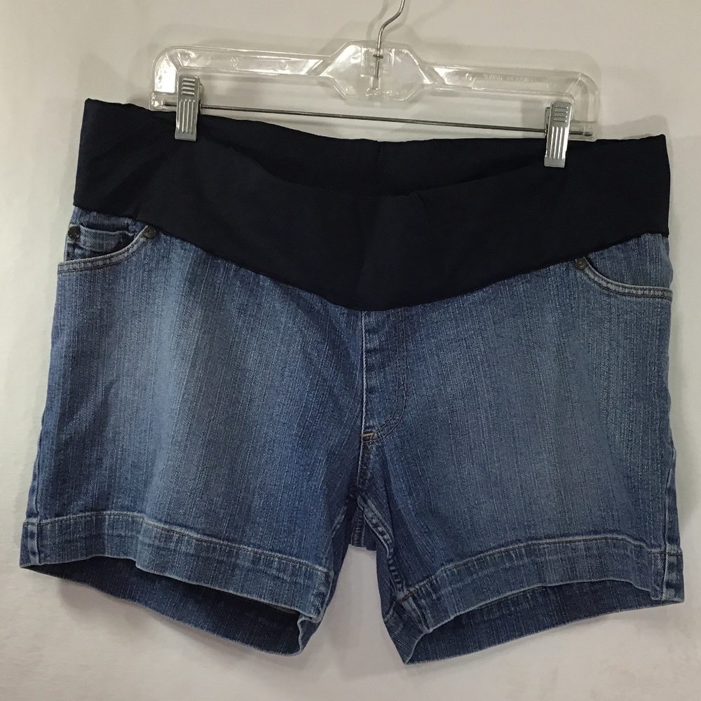 Liz Lange Maternity Blue Denim Shorts